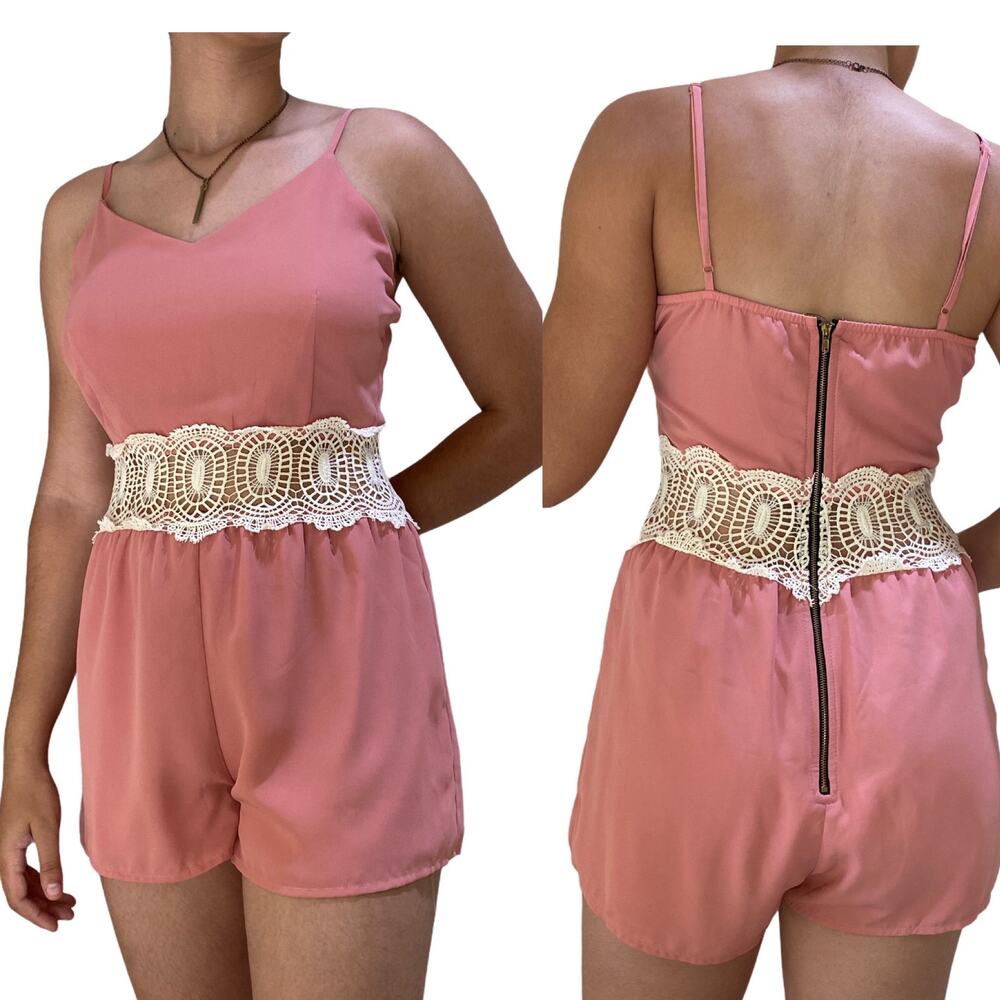 Rue21 Lace-trimmed romper